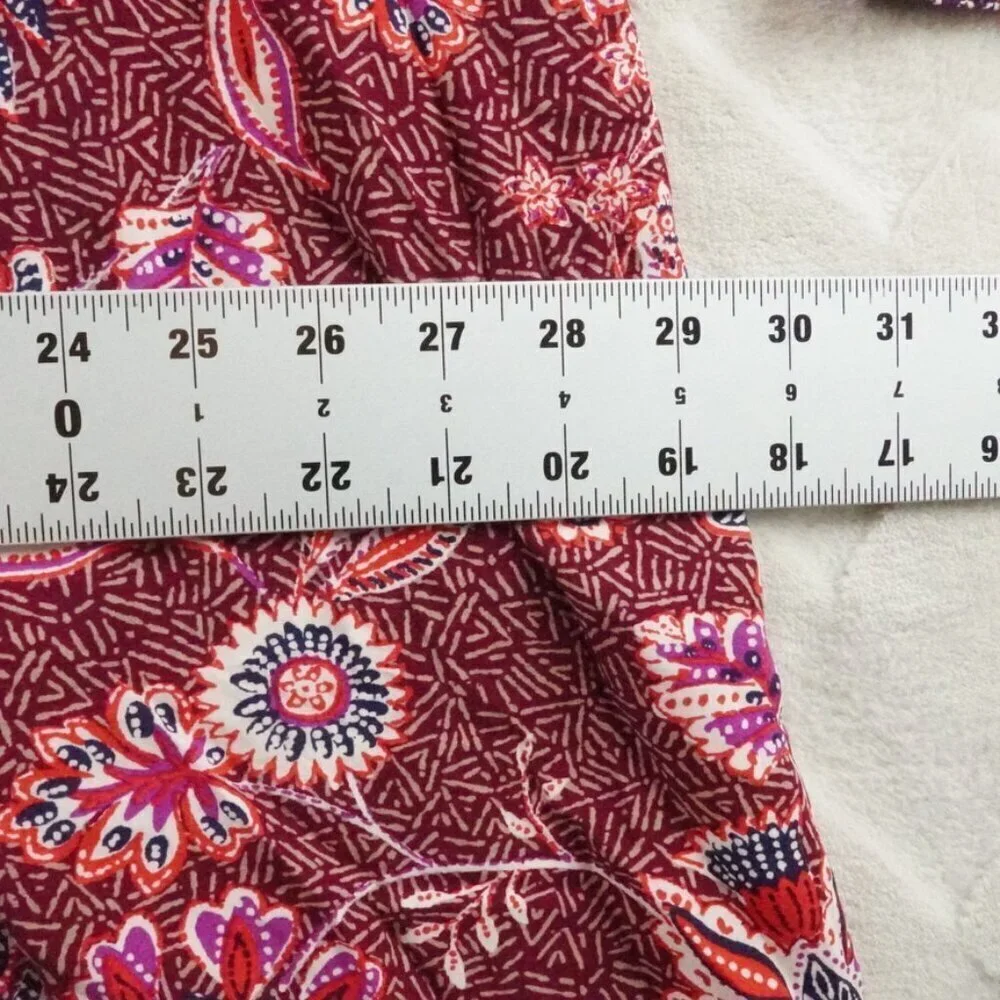 Old Navy Midi Dress Womens 2Xl Floral Print V-Neck Multi Color Long Sleeve - Picture 9 of 13